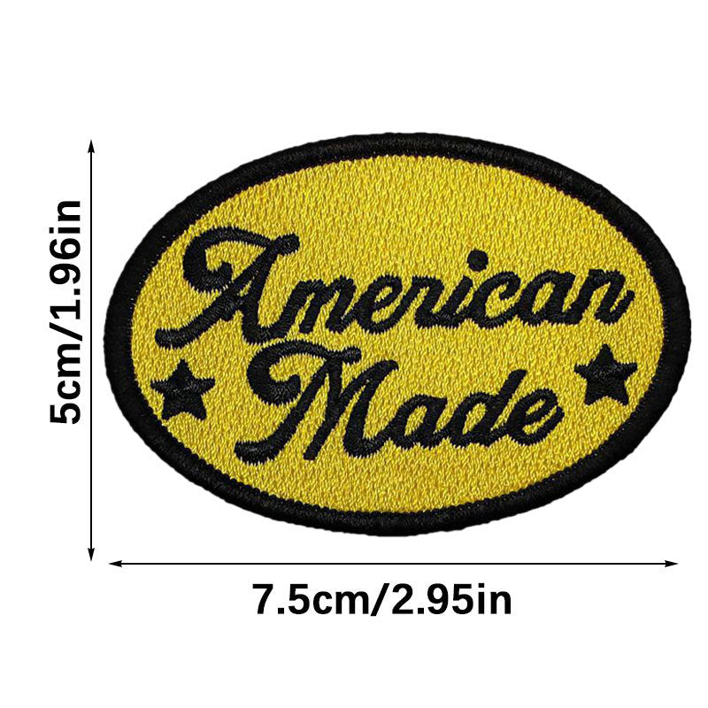 Wholesale Embroidered English letters embroidered hat decoration sticker